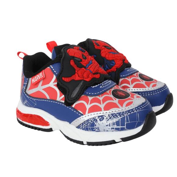 Marvel Other - NEW Spiderman Toddler Light-Up Athletic Sneakers With On Off Switch